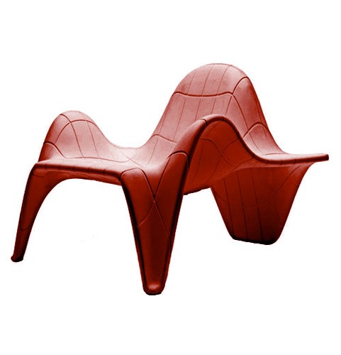 FAUTEUIL F3, Rouge de VONDOM