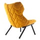 Fauteuil FOLIAGE VELVET, Rouge cardinal, Structure blanche