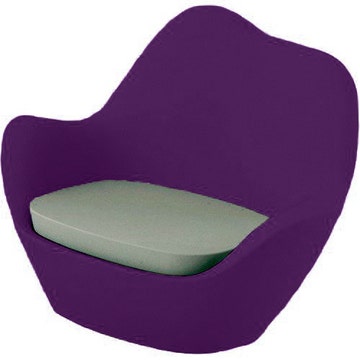 FAUTEUIL SABINAS, Prune de VONDOM