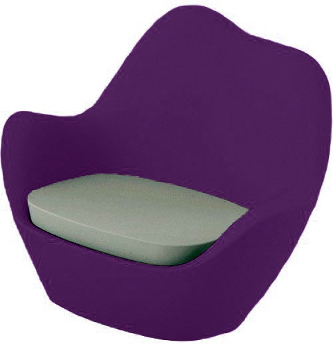 FAUTEUIL SABINAS, Prune de VONDOM