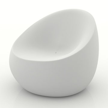 FAUTEUIL STONE, Blanc mat de VONDOM