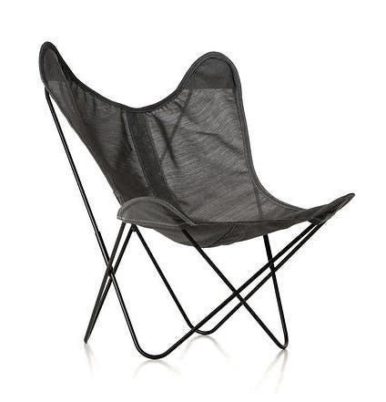 Fauteuil AA Batyline EDEN de Airborne, Structure noir, Toile Batyline Gris Chiné Fauteuil AA Batyline EDEN de Airborne, Structure noir, Toile Batyline Gris Chiné