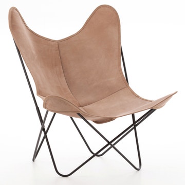 Fauteuil AA de Airborne, Structure acier thermolaqué noir, Lodge