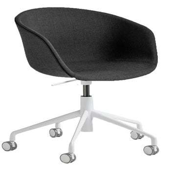 Fauteuil AAC53 de Hay, Piétement en aluminium teinté blanc, Remix 183