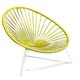 Fauteuil ACAPULCO ENFANT avec structure blanche, Jaune moutarde