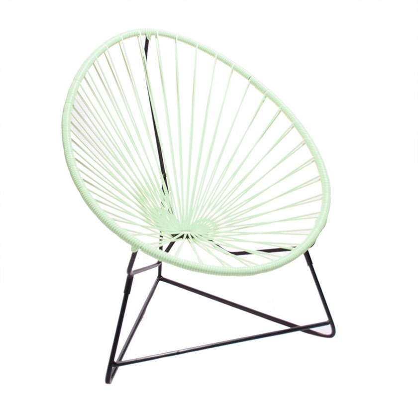 Fauteuil ACAPULCO ENFANT de Boqa avec structure noire, Vert d'eau Fauteuil ACAPULCO ENFANT de Boqa avec structure noire, Vert d'eau