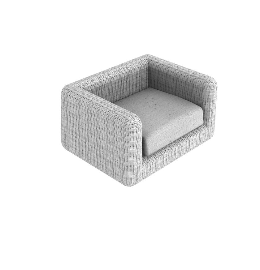 Fauteuil AGORA de Unopiu', Blanc