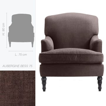 Fauteuil ATLANTA de Marie's Corner, Aubergine