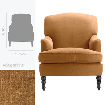 Fauteuil ATLANTA de Marie's Corner, Jaune