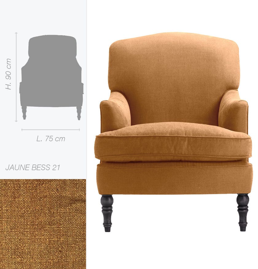 Fauteuil ATLANTA de Marie's Corner, Jaune
