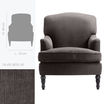 Fauteuil ATLANTA de Marie's Corner, Taupe