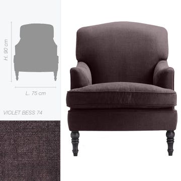 Fauteuil ATLANTA de Marie's Corner, Violet