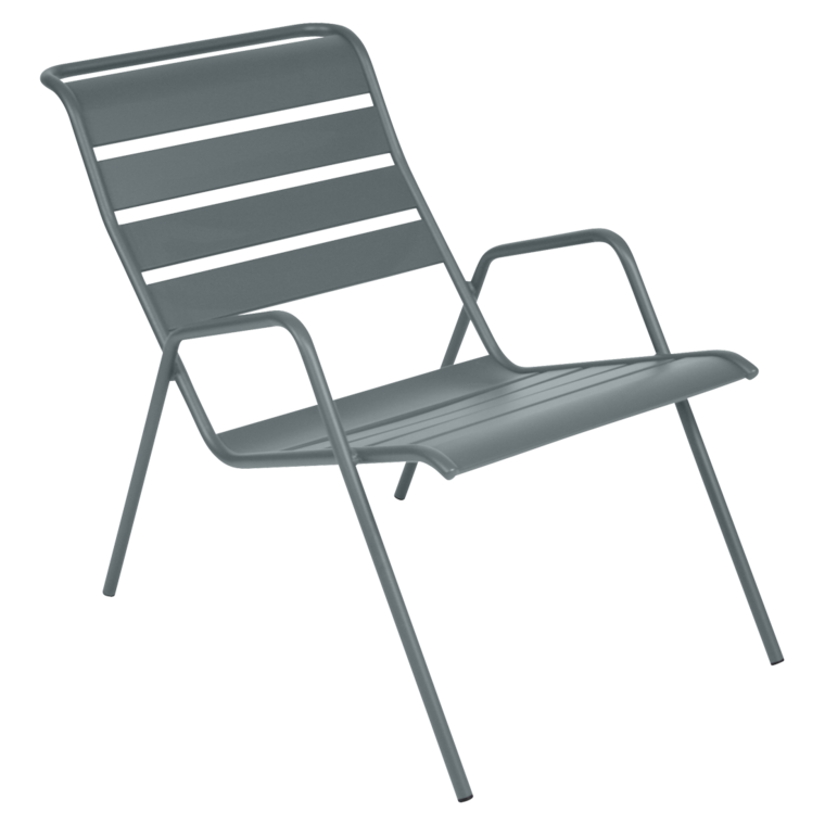 Fauteuil bas MONCEAU, Gris orage