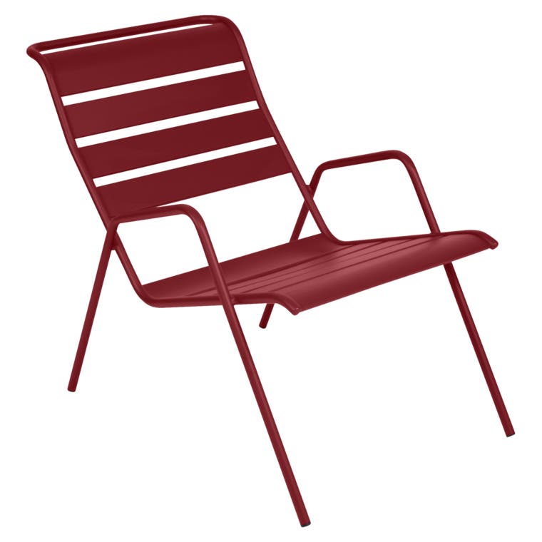 Fauteuil bas MONCEAU de Fermob, Piment Fauteuil bas MONCEAU de Fermob, Piment