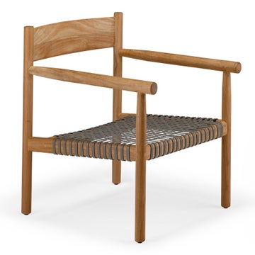 Fauteuil bas TIBBO de Dedon, Noir mat