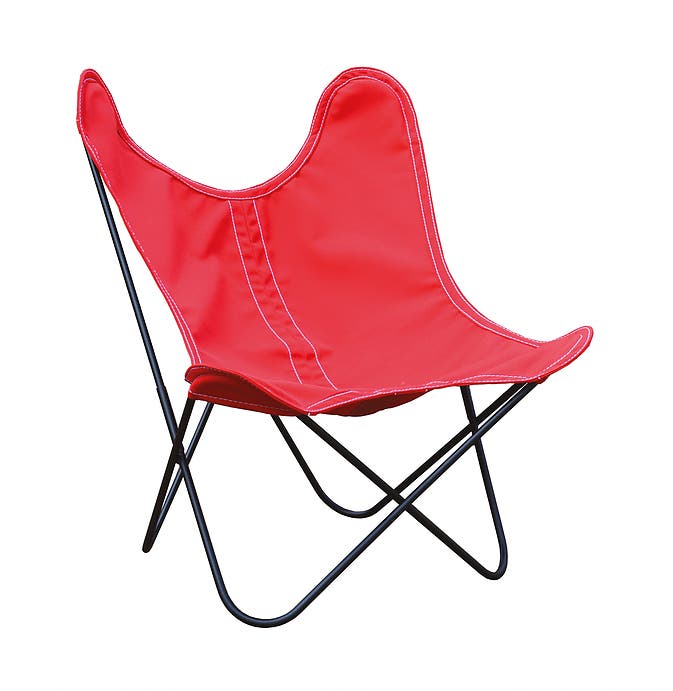 Fauteuil enfant BB by Airborne, Structure acier thermolaqué noir, Rouge Fauteuil enfant BB by Airborne, Structure acier thermolaqué noir, Rouge