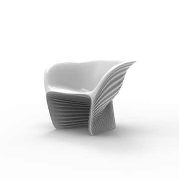 Fauteuil bicolore BIOPHILIA de Vondom, Acier