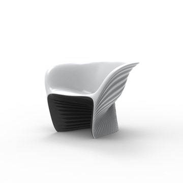Fauteuil bicolore BIOPHILIA de Vondom, Anthracite
