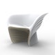 Fauteuil bicolore BIOPHILIA, Ecru