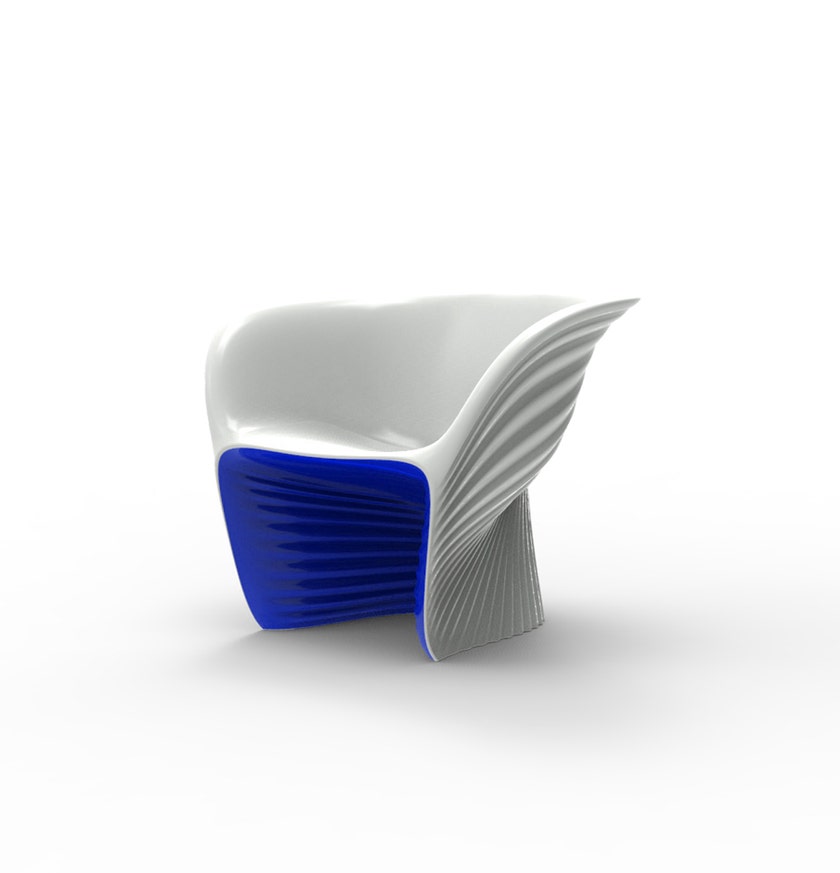 Fauteuil bicolore BIOPHILIA de Vondom, Navy