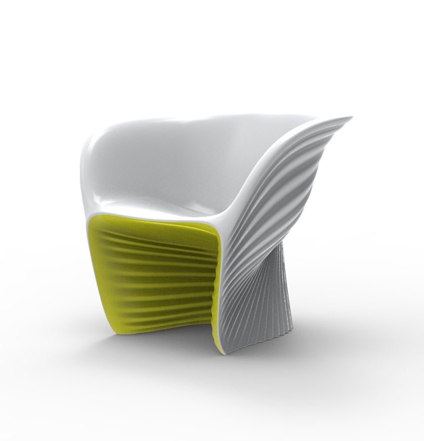 Fauteuil bicolore BIOPHILIA de Vondom, Pistache
