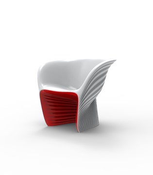 Fauteuil bicolore BIOPHILIA de Vondom, Rouge Fauteuil bicolore BIOPHILIA de Vondom, Rouge
