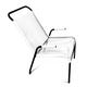 Fauteuil BRAZZA, Blanc d'argent