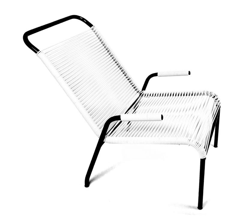 Fauteuil BRAZZA de Boqa, Blanc d'argent Fauteuil BRAZZA de Boqa, Blanc d'argent