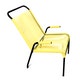 Fauteuil BRAZZA, Jaune impérial