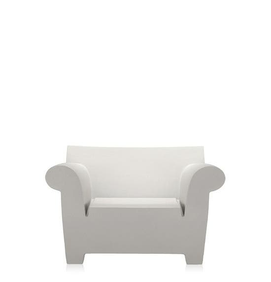 Fauteuil BUBBLE CLUB de Kartell, Blanc Zinc 
