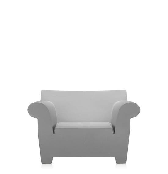 Fauteuil BUBBLE CLUB de Kartell, Gris clair