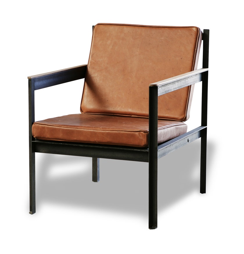Fauteuil CARGO II en cuir d'Heerenhuis