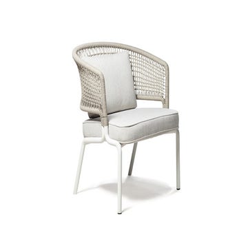 Fauteuil club CTR de Tribu, Blanc et lin