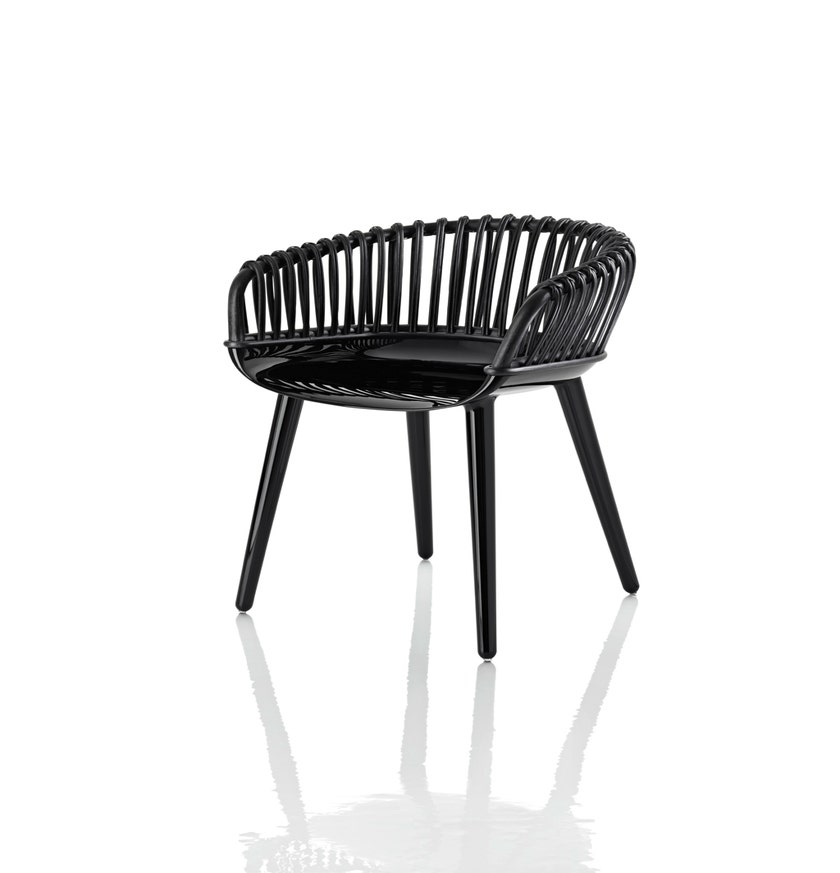 Fauteuil CYBORG CLUB de Magis, Noir brillant / Noir
