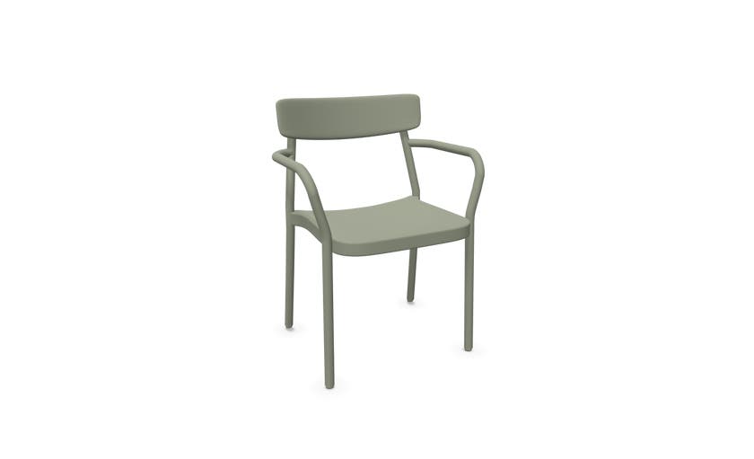 Fauteuil de table GRACE, Gris vert Fauteuil de table GRACE, Gris vert