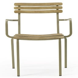 Fauteuil extérieur LAREN de Ethimo, Teck décapé