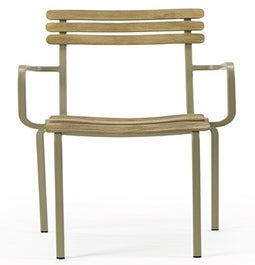 Fauteuil extérieur LAREN de Ethimo, Teck décapé