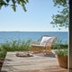 Fauteuil extérieur TULIP, Rotin synthétique, Avec coussin d'assise, Blanc thumbnail