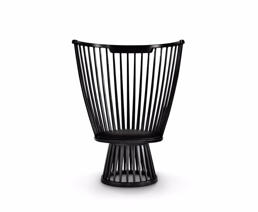 Fauteuil FAN de Tom Dixon, Noir Fauteuil FAN de Tom Dixon, Noir