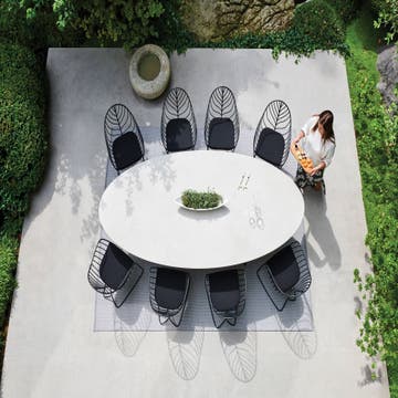Fauteuil FOLIA, Acier inoxydable, Anthracite