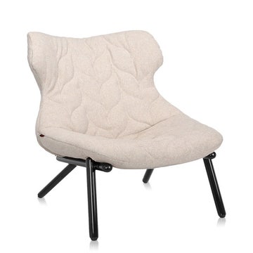 Fauteuil FOLIAGE TREVIRA de Kartell, Beige, Structure noire