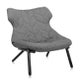 Fauteuil FOLIAGE TREVIRA, Gris, Structure noire