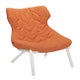 Fauteuil FOLIAGE TREVIRA, Orange, Structure blanche