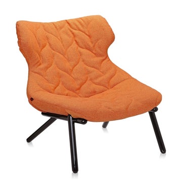 Fauteuil FOLIAGE TREVIRA de Kartell, Orange, Structure noire