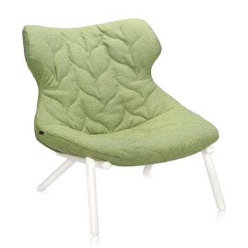 Fauteuil FOLIAGE TREVIRA de Kartell, Vert, Structure blanche