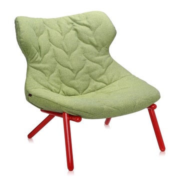Fauteuil FOLIAGE TREVIRA de Kartell, Vert, Structure rouge