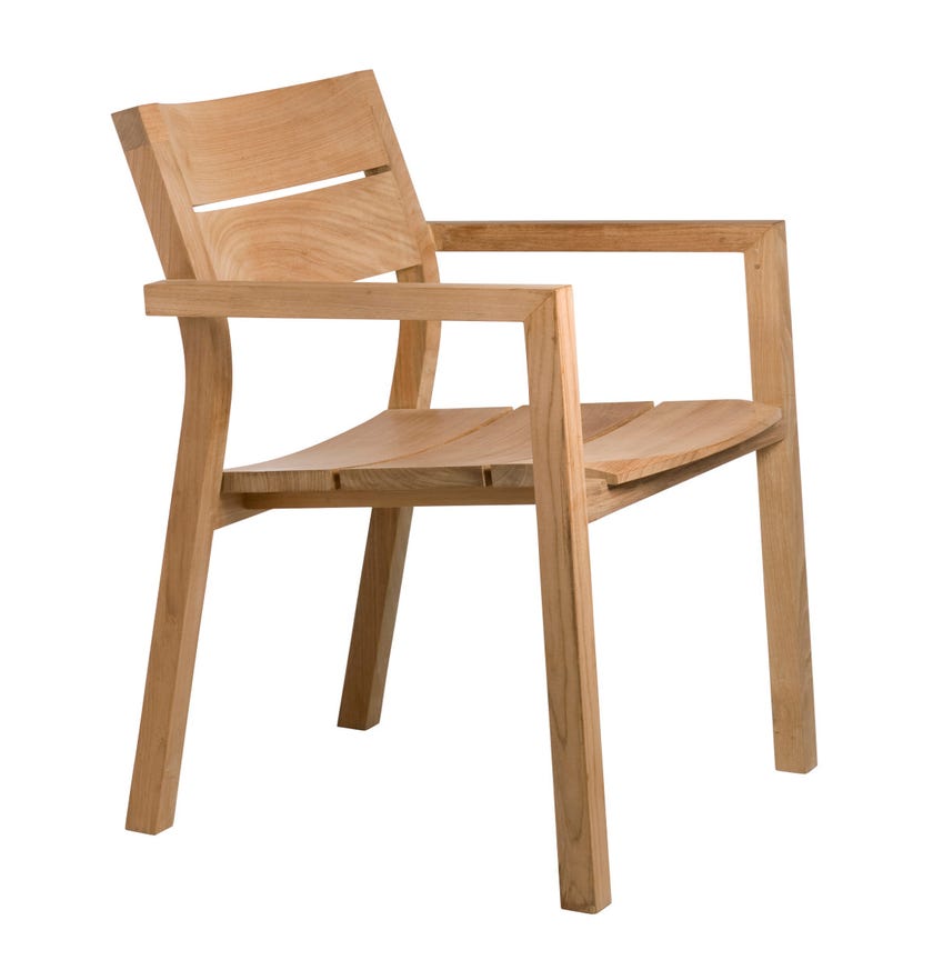 Fauteuil KOS TEAK de Tribù en teck