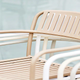 Fauteuil lames PATIO en acier inoxydable de Tolix, Beige gris thumbnail