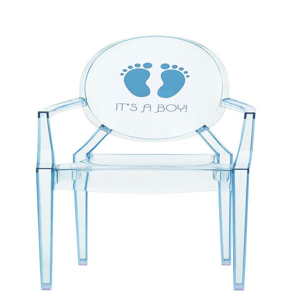 Fauteuil LOU LOU de Kartell, bleu clair-boy