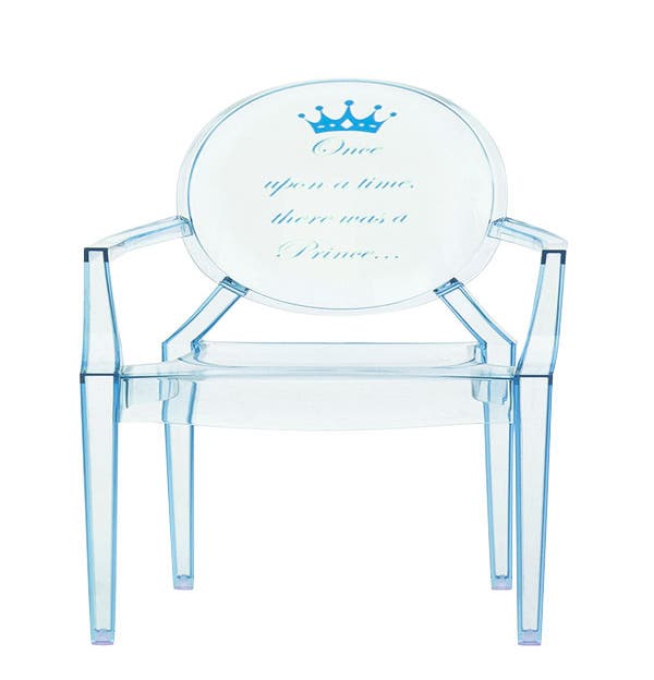 Fauteuil LOU LOU de Kartell, bleu claire-prince